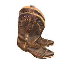 ARIAT Ladies Cowgirl Western Boot Brown distressed  Leather Sz 7.5